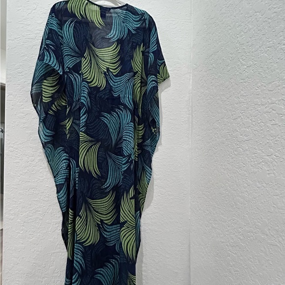 H & M • Green & Blue Cover Up Dress • XS/S - Picture 3 of 8